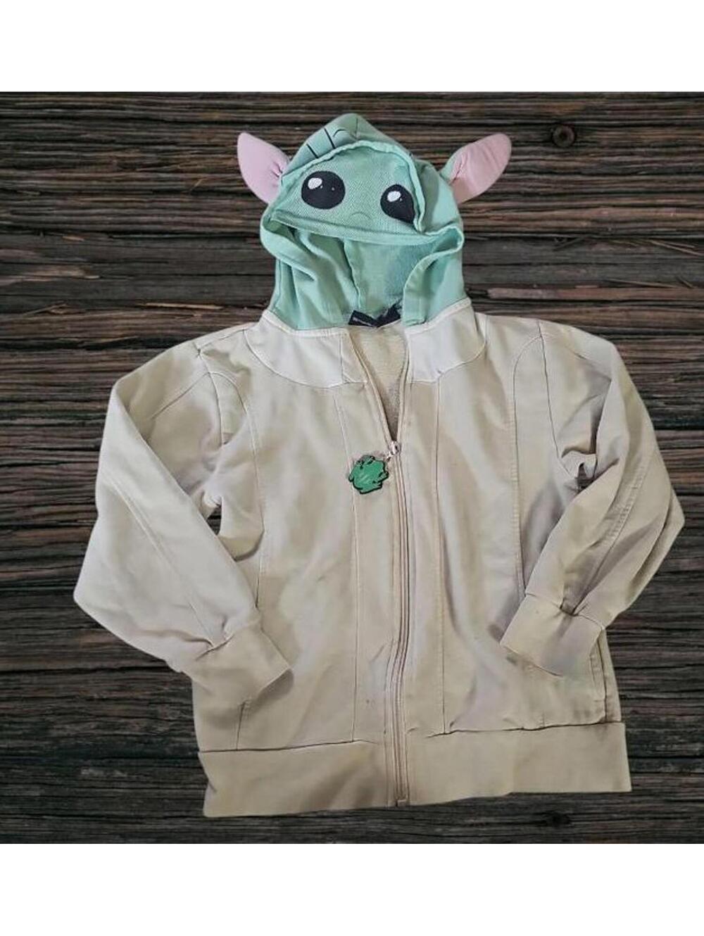 Designer boys small clothes star wars Yoda fun mask hoodie